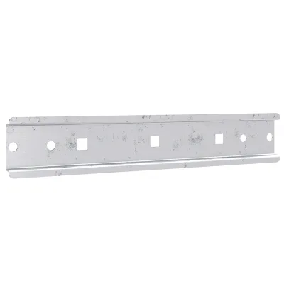 ABN Hutschiene kurz PC09N | Tragschiene 35/7,5 mm | Stahl verzinkt | Länge 194 mm | Für Mediawanne | Vierkantloch