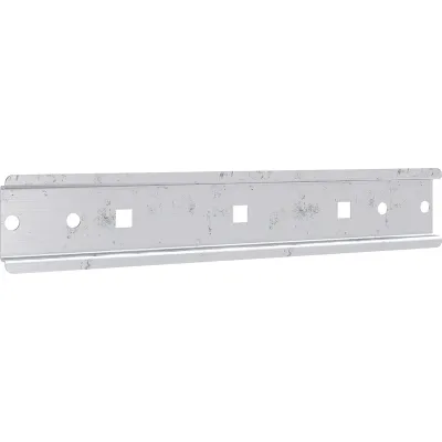 ABN Hutschiene kurz PC09N | Tragschiene 35/7,5 mm | Stahl verzinkt | Länge 194 mm | Für Mediawanne | Vierkantloch