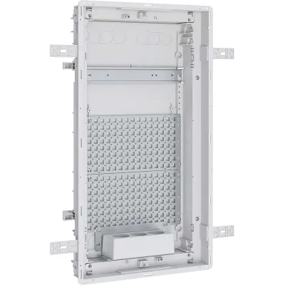 ABN Multimedia-Kleinverteiler A36TML | 3-reihig | Unterputz | Mediatür | 310x570x88mm | IP30 | Kunststoff | Weiß RAL9016