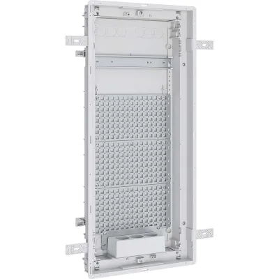 ABN Multimedia-Kleinverteiler A48TML | 4-reihig | Unterputz | Mediatür | IP30 | Kunststoff | BxHxT 344x749x102mm | weiß