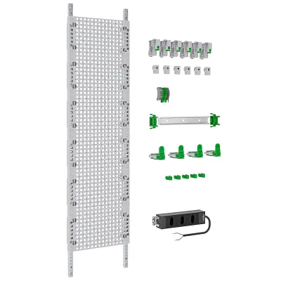 ABN Multimediafeld VX17RM8162 | LexCom Home Verteilerfeld | 6x RJ45 S-One | 250x1050x20 mm | geschlossen | Montageplatte