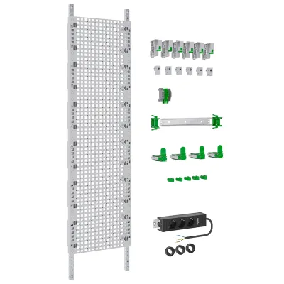 ABN Multimediafeld VX17RM8162 | LexCom Home Verteilerfeld | 6x RJ45 S-One | 250x1050x20 mm | geschlossen | Montageplatte