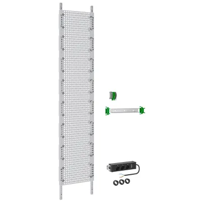 ABN Multimediafeld VX19RM8181 | LexCom Home | 3-fach Euro Steckdose | 8 Montageflächen | 250x1350x20 mm | geschlossen