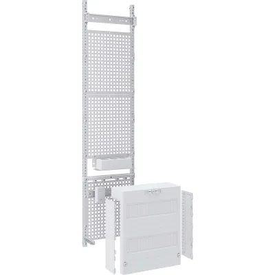 ABN Multimediafeld VT17MA7520 | Verteilerfeld LexCom Home | 1x DIN-Schiene 12TE | 3-fach Euro Steckdose | RJ45