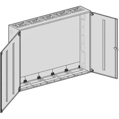 ABN Wandgehäuse S57 IP43 | schutzisoliert | Stahlblech | Aufputz/Unterputz/teilversenkt | BxHxT: 1300x1100x210mm | weiß