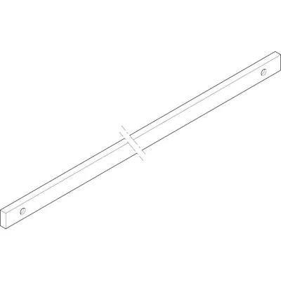 ABN Sammelschiene GCU102N | 250A | 1-polig | 2-feldrig | Kupfer | 12x5 mm | für GST40N | flach | Montage 70 mm