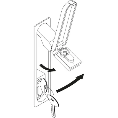 ABN Schlossgehäuse mit Doppelschließ. 78842