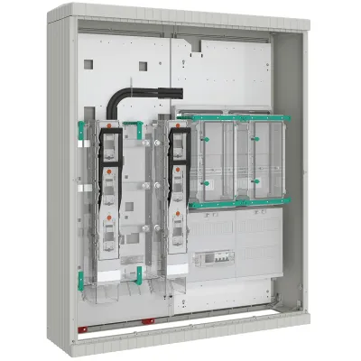 ABN SIF Wandlerschrank ABNSG132X0803 | 250A | 1-stöckig | Aufputz | Kunststoff | IP44 | 1 Zählerplatz | grau RAL 7035