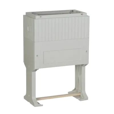 ABN Sockel SX006 für Freiluftschrank Gr. 1 | 3-feldrig breit | 900x780x315 mm | Kunststoff | grau | Außenmontage