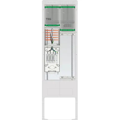 ABN Straßenbeleuchtung Anschlusssäule SB205ZL1513 | 1 Zählerplatz | 1 TSG | 5-polig | Aufputz | Kunststoff | IP44 | grau