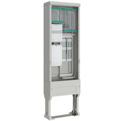 ABN Straßenbeleuchtung Anschlusssäule SB205ZL1513 | 1 Zählerplatz | 1 TSG | 5-polig | Aufputz | Kunststoff | IP44 | grau