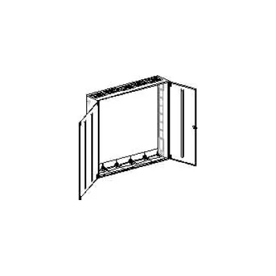 ABN Braun Wandgehäuse S59 | IP43 schutzisoliert | 1300x1400x210 mm | Stahlblech | Aufputz/Unterputz | weiß