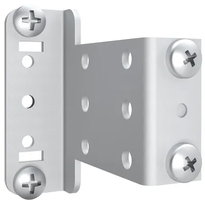 ABN Tiefbauwinkel FTB49N2 | 49mm abgesenkt | Stahl | Montagezubehör für Geräteschienen | 2 Stück | 53x58x35mm