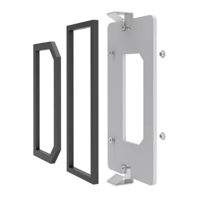 ABN Verbindungsflansch ABNRY01002 | für GAG12 Gehäuse | 320x110 mm | Kunststoff | gerade | Zubehör | vertikale Montage