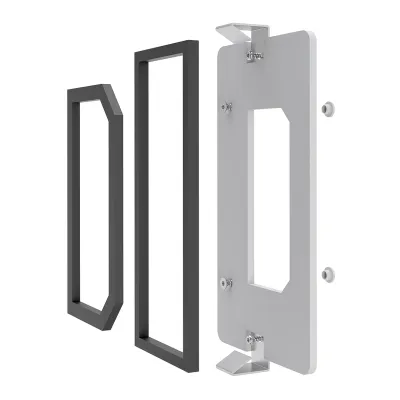 ABN Verbindungsflansch ABNRY01002 | für GAG12 Gehäuse | 320x110 mm | Kunststoff | gerade | Zubehör | vertikale Montage