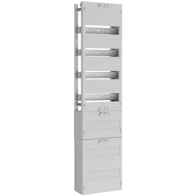 ABN Verteilerfeld V17AR421 | Zählerplatz APZ | 4-reihig 48TE | 250x1050x134mm | N-PE-Klemmen | Abdeckung