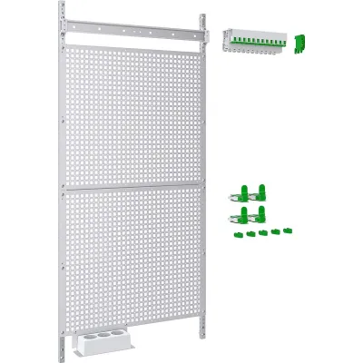 Abn Multimediafeld VX27RM7161 | 24TE Verteilerfeld | 12x RJ45 | 3-fach Steckdose | geschlossen | 500x1050x95mm