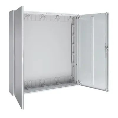 ABN Wandgehäuse S47 | IP43 | schutzisoliert | 1050x1100x210 mm | Stahlblech weiß RAL 9016 | Aufputz/Unterputz