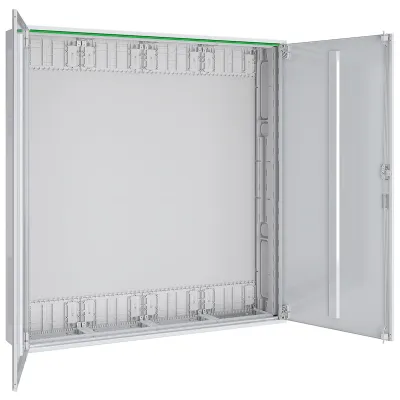 ABN Wandgehäuse ABNRS407 | Aufputz-Leergehäuse IP44 | 1060x1100x210mm | 7 Reihen | Stahlblech | weiß RAL9016