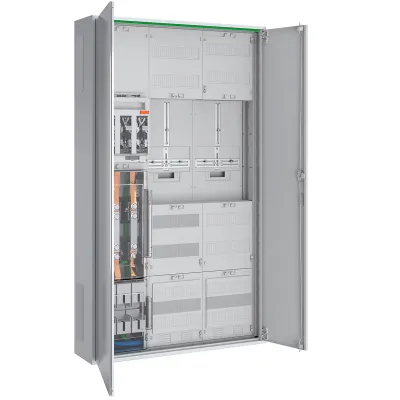 ABN Wandlermessschrank RS309X0803 | 250A | Aufputz | 2 Zählerplätze | 1-stöckig | 3 Felder | 5-polig | IP44 | weiß