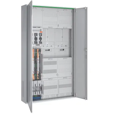 ABN Wandlermessschrank RS309X0803 | 250A | Aufputz | 2 Zählerplätze | 1-stöckig | 3 Felder | 5-polig | IP44 | weiß