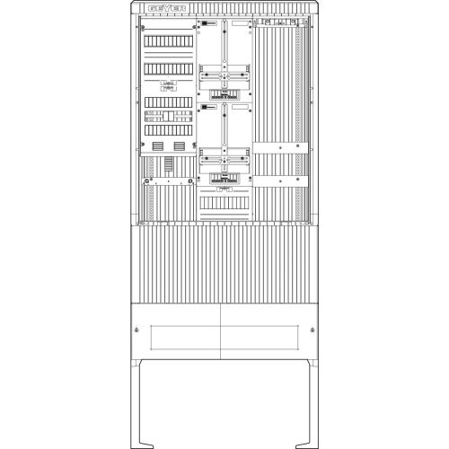 Bild: ABN Zähleranschlusssäule 2 SZ207ZL2500A ZP APZ,Leerpl.5pol