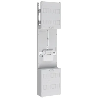 ABN Zählerfeld Z17001P | 1 Zählerplatz | 3-Punkt | 1-stöckig | 5-polig | Hutschiene | 250x1050mm | IP20 | weiß RAL9002