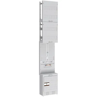 Abn Zählerplatz ZV19110 | 3-Punkt 1-Zählerfeld | 4VTR | 5-polig | Klemmstein | 250x1350 mm | verdrahtet | 2-stöckig