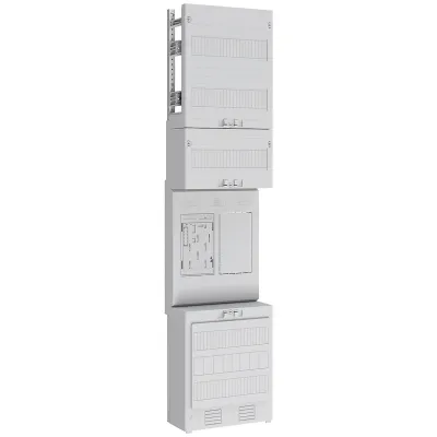 ABN Zählerplatz eHZ 1Z EZ17110D | elektronischer Haushaltszähler | 1 Zählerplatz | 44A | 5-polig | 250x1050mm | weiß