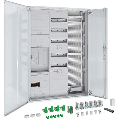 ABN Zählerschrank S37EA311M | eHZ 1Z 1R 1V 1APZ | Aufputz/Unterputz | 5-polig | 5-reihig | IP43 | Stahl weiß RAL9016