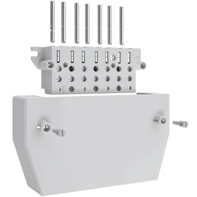 ABN Zählersteckklemme ZSK071603PA | 7-polig 63A 400V | Steckklemme für Drehstromzähler | bis 16mm² | grau