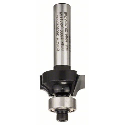 Bild: Abrundfräser Standard for Wood, Radius 4mm (Schaft Ø 8mm, zweischneidig, Anlaufk