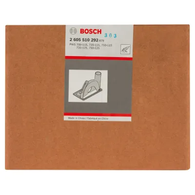 Bosch Führungsschlitten 2605510292 | Zubehör für Winkelschleifer PWS 115/125 mm | werkzeuglos | mit Absaugstutzen