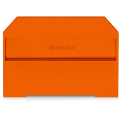 WAGO Abschluss- und Zwischenplatte 282-312 | Reihenklemme Zubehör | 4 mm stark | rastbar | orange