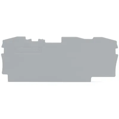 WAGO Abschluss- und Zwischenplatte 2006-1391 | TOPJOB S Reihenklemmen | 1 mm | rastbar | V0 | grau