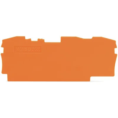WAGO Abschluss- und Zwischenplatte 2006-1392 | TOPJOB S Serie 2006 | 1 mm | rastbar | UL94 V0 | orange