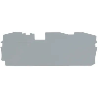 WAGO Abschluss- und Zwischenplatte 2016-1391 | TOPJOB S Reihenklemme | 1 mm stark | rastbar | V0 | grau