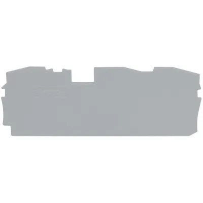 WAGO Abschluss- und Zwischenplatte 2016-1391 | TOPJOB S Reihenklemme | 1 mm stark | rastbar | V0 | grau