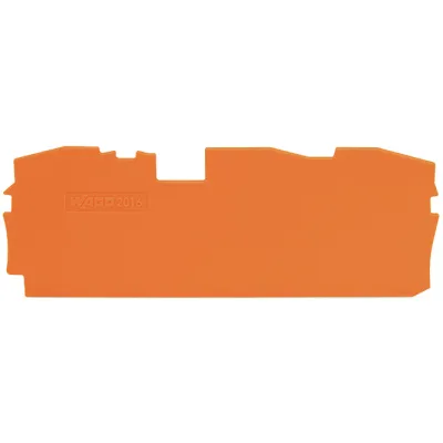 WAGO Abschluss- und Zwischenplatte 2016-1392 | 1 mm | rastbar | TOPJOB S Serie 2016 | UL94 V0 | orange