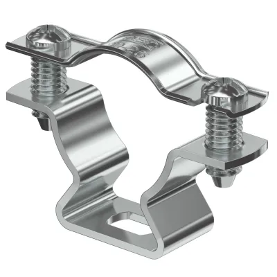 OBO Bettermann Abstandschelle ASL 733 25 ALU | Rohrschelle 20-25mm | Aluminium | geschlossen | UV-beständig