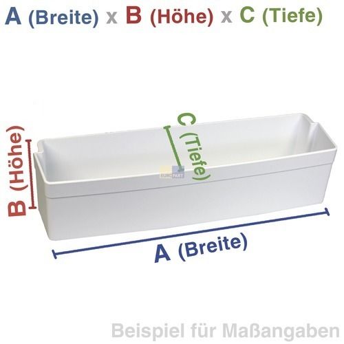 Bild: Abstellfach Siemens 00673522 Türfach 415x100mm für Kühlschranktüre SideBySide