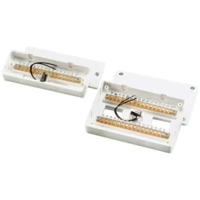 ABUS Aufputz-Lötverteiler VT4000W | 16-polig | VdS zertifiziert | korrosionsfeste Lotkontakte | schlagfest | weiß