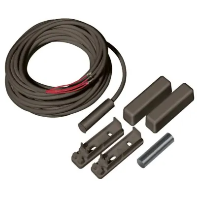 ABUS Ein-/Aufbau-Öffnungsmelder MK1310B | Magnetkontakt für Tür & Fenster | VdS-C zertifiziert | 4m Kabel | braun