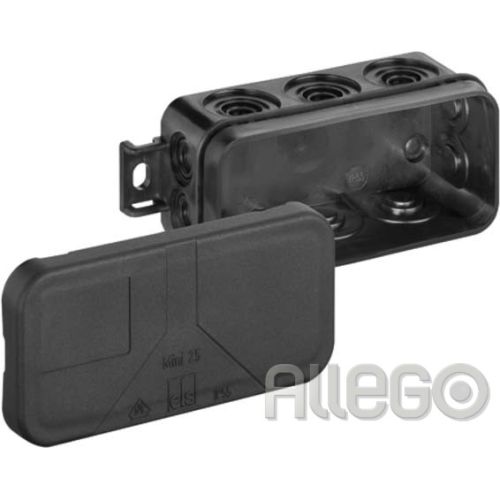 Bild: Abzweigkasten IP55 2,5qmm 37x89x43mm sw Kst