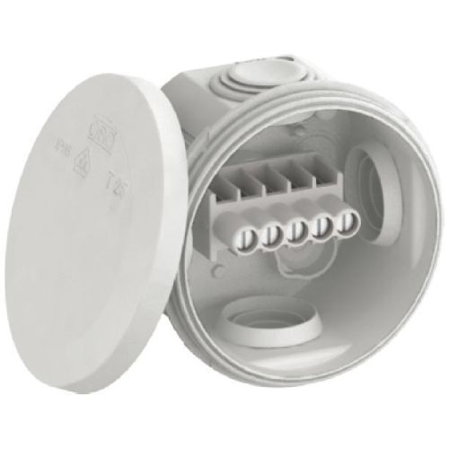 Bild: Abzweigkasten Klemm IP65 2,5qmm Ø80x51mm gr