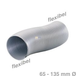 Adapter 65-135mmØ flexibel für Abluftschlauch Rohr Belüftungstechnik