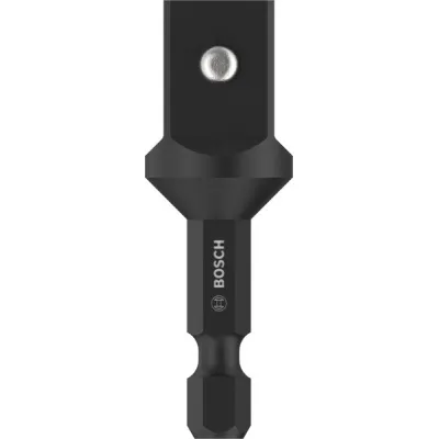 Bosch PRO Socket Adapter 2608551107 | 1/4" Sechskant auf 1/2" Vierkant | VDE geprüft | 1000V isoliert | 143mm | Metall