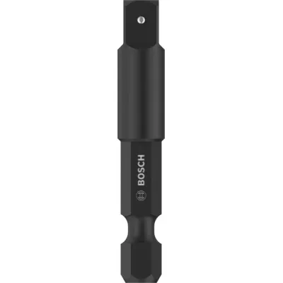 Bosch PRO Socket Adapter 2608551109 | 1/4 Zoll Sechskant auf 1/4 Zoll Vierkant | 50 mm | Impact Control | Metall