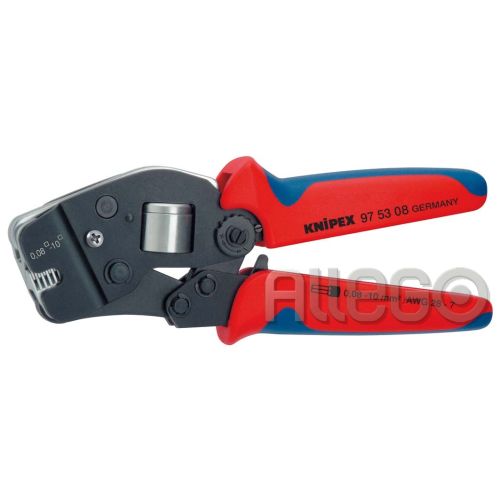 Bild: Aderendhülsenzange 190mm 0,08-10,0qmm, Front/Seite