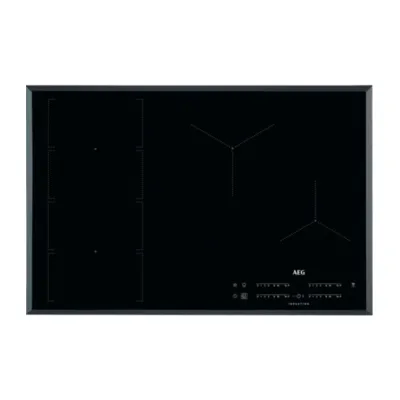 AEG Induktionskochfeld IKE84471FB | FlexBridge | 80 cm | 4 Kochzonen | PowerBoost | MaxiSense | Schwarz